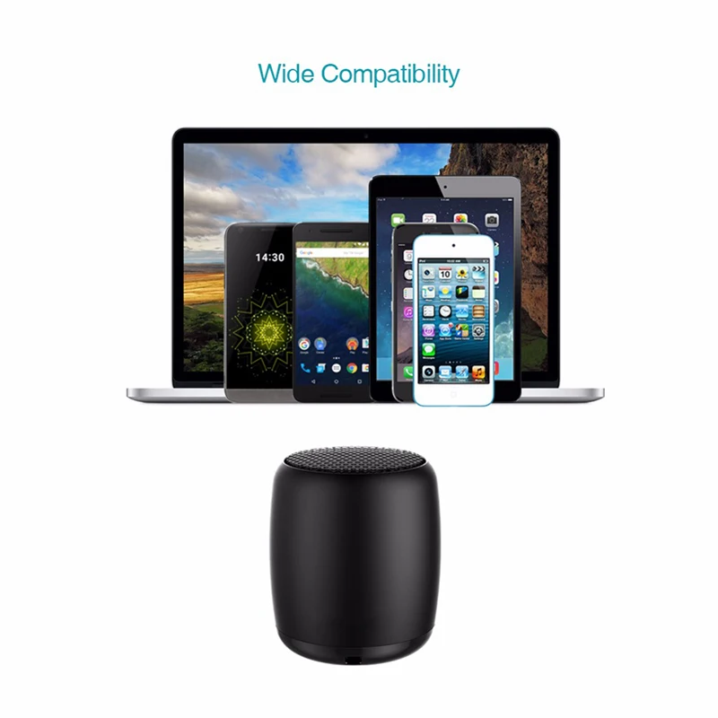 Bluetooth Колонка 3 Вт металлическая портативная цветная стерео система громкой