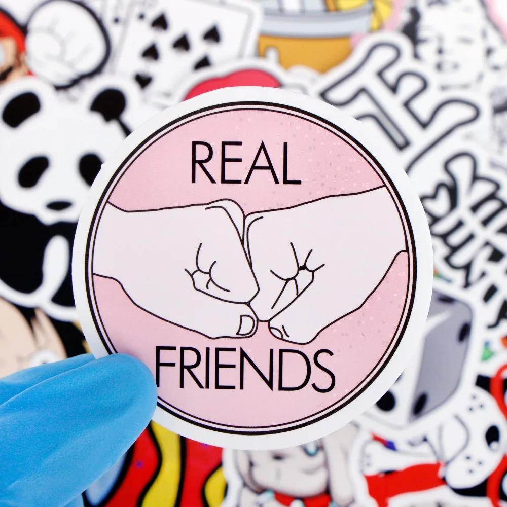 50 шт. смешанные наклейки водонепроницаемый домашний декор каракули ноутбук