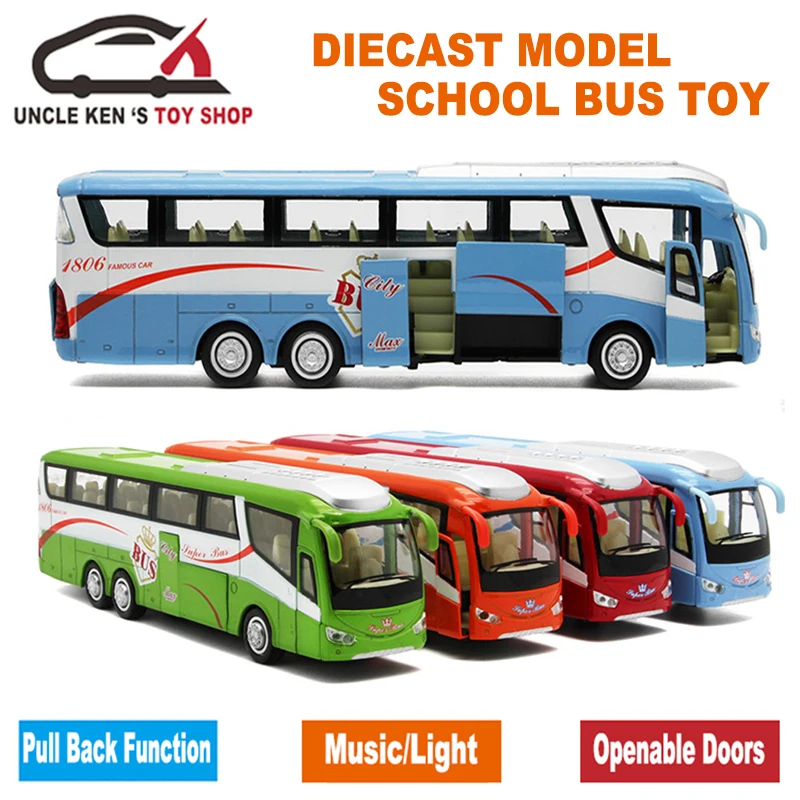 

Длина 25 см, масштаб 1, 55, модель литая металлическая челнок-автобуса, подарки для мальчиков, игрушки из сплава с функцией управления/музыки св...