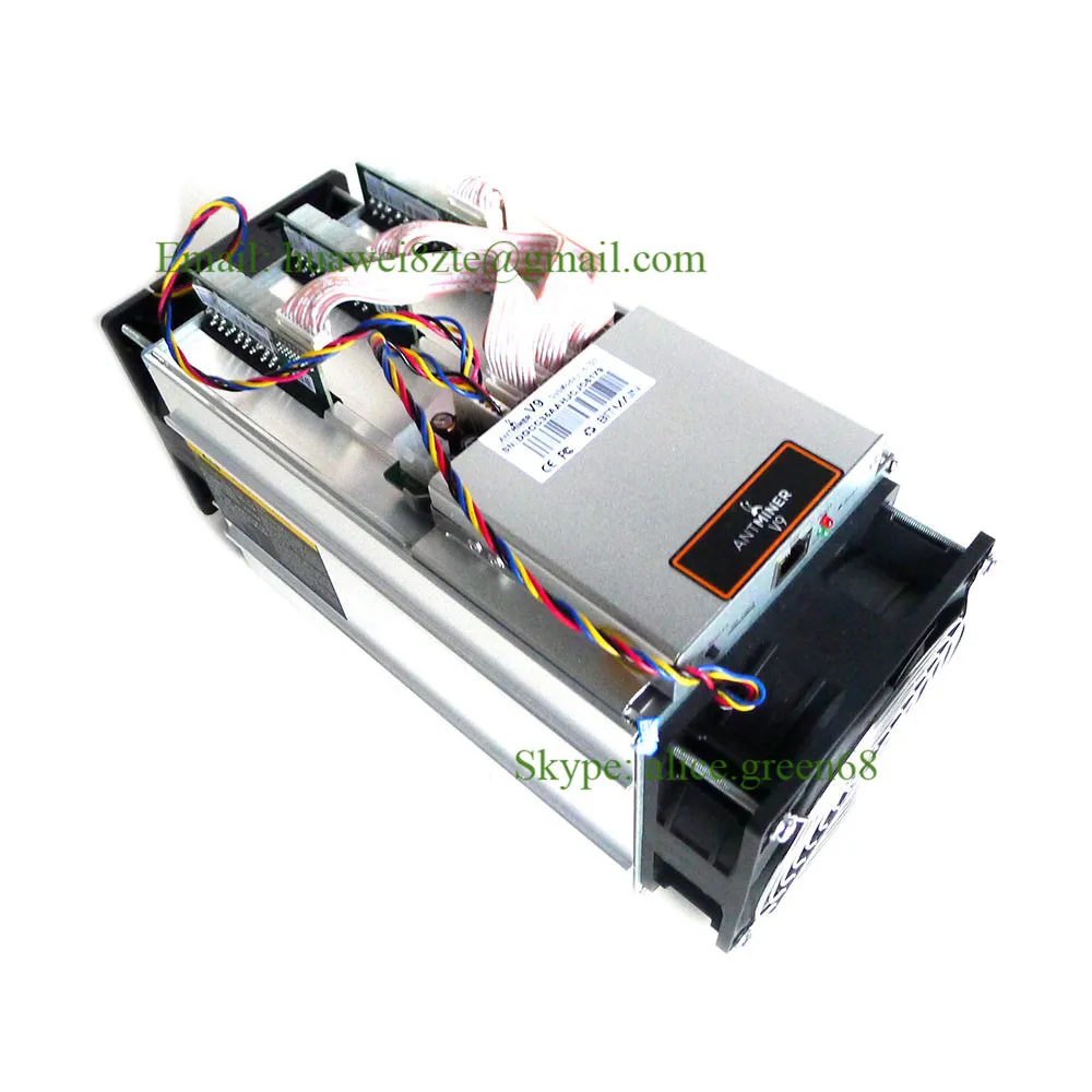 AntMiner V9 4 T/S Bitcoin Шахтер Asic шахтер новые 16nm BTC BCC МПБ горные машины|machine machine|antminer santminer