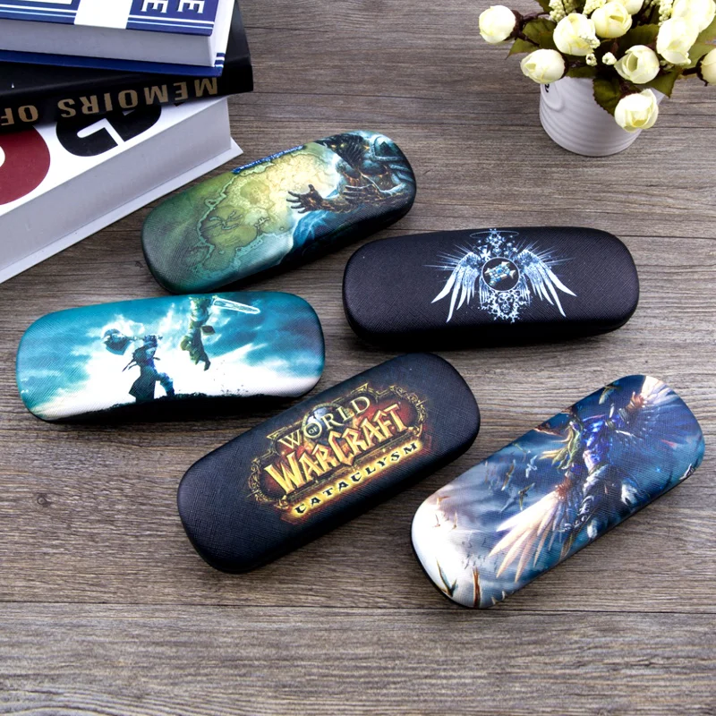 Чехол для очков с изображением игры Blizzard World of Warcraft для мужчин и женщин, кожаный футляр для очков с изображением героев мультфильмов для мальчиков и девочек, студенческий Чехол для очков