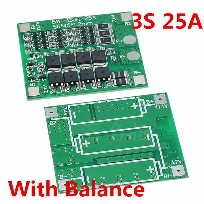 3 S 25A 12 В защиты литиевая батарея доска Электрический инструменты опрыскиватель