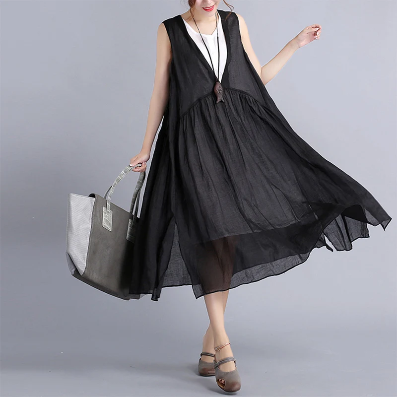 2017 осеннее женское винтажное платье из двух частей свободное элегантное в