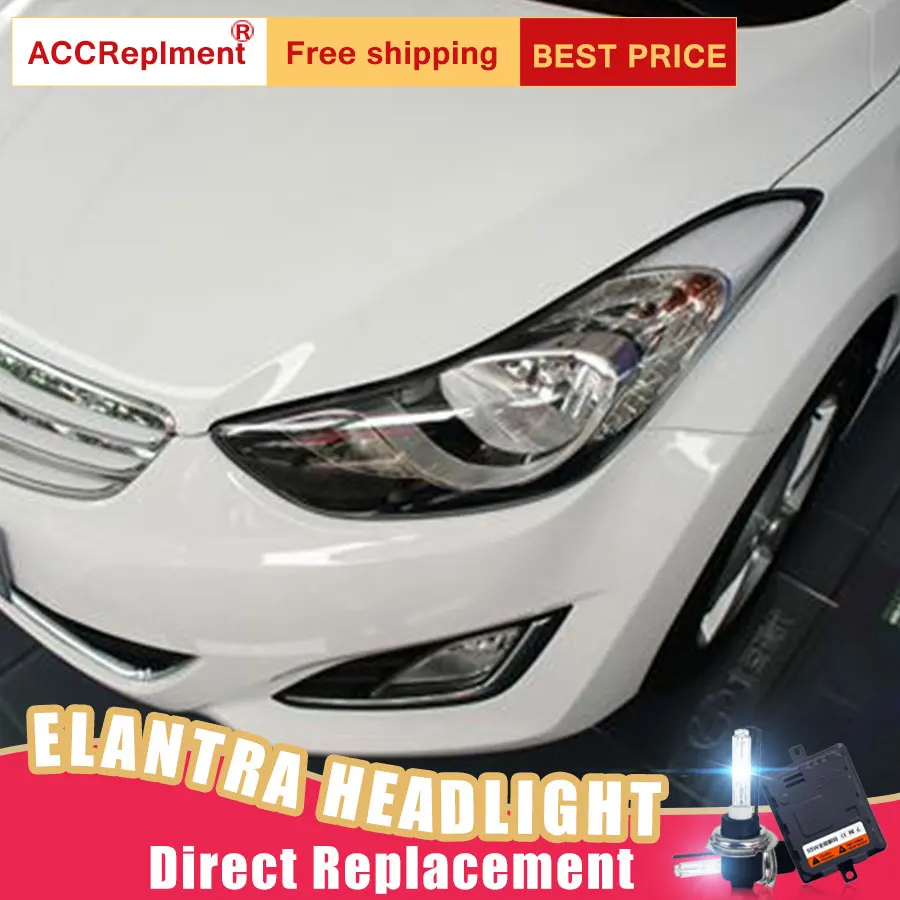 2 шт. светодиодный ные фары для Hyundai Elantra 2009-2012 Автомобильные ангельские глазки