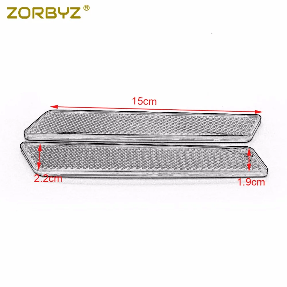 ZORBYZ 1 пара прозрачных отражателей седельная сумка крышки с защелкой для Harley Electra