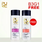 Купить 3 шт получить 1 шт бесплатно бразильский шоколадный кератин Лечение 5% формальдегид 100 мл и очищающий шампунь выпрямить волосы