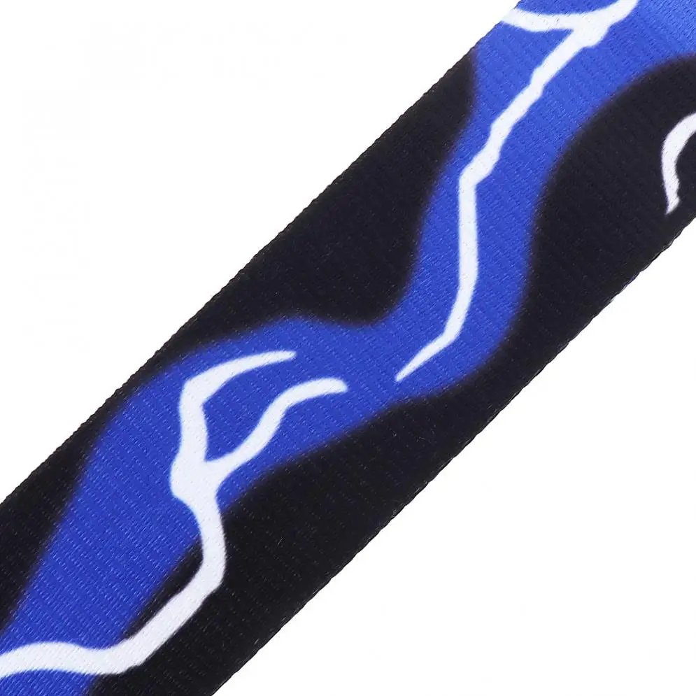 Регулируемый с принтом для гитары ремешок синим Lightning аппликацией изображением