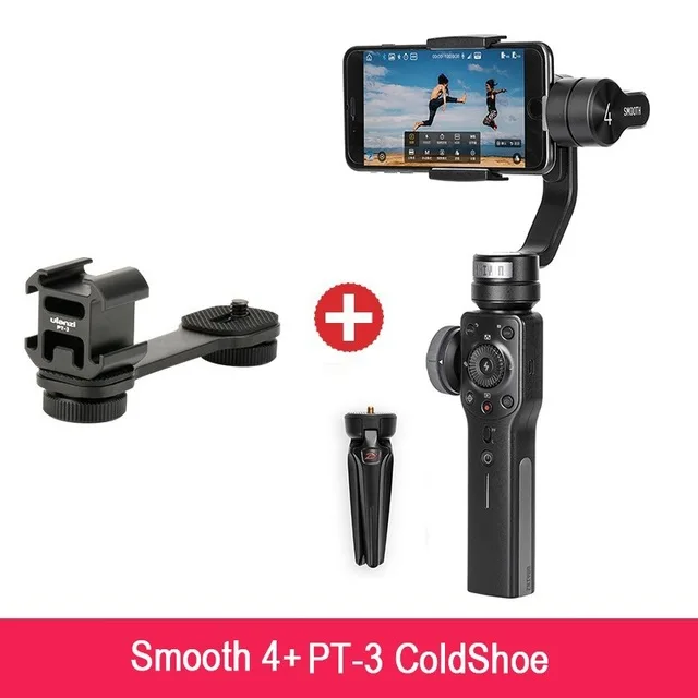 Zhiyun Smooth 4 3-осевой ручной держатель для телефона шарнирный стабилизатор для камеры для iPhone 6/7/8/X стабилизатор для gopro Экшн-камера PK DJI Osmo 2 - Цвет: add PT-03