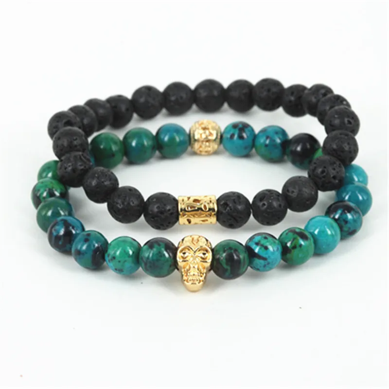 Женский браслет с бусинами из вулканической лавы 2 шт.|lava bead bracelet|bead braceletmen bracelet |