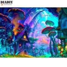 DIADIY Алмазная картина полностью квадратная/круглая домашняя