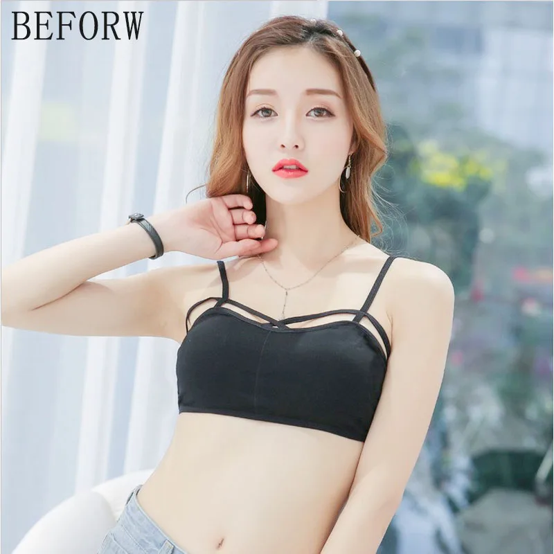 BEFORW мода Выдолбить бюстгалтер Без косточек Сплошной Мягкий нижнее белье