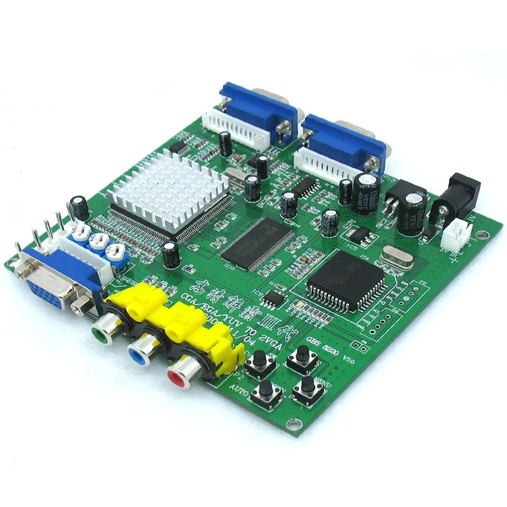 GBS8220 аркадная игра CGA/YUV/EGA/RGB сигнал в VGA HD Видео Конвертер доска (двойной выход)|hd