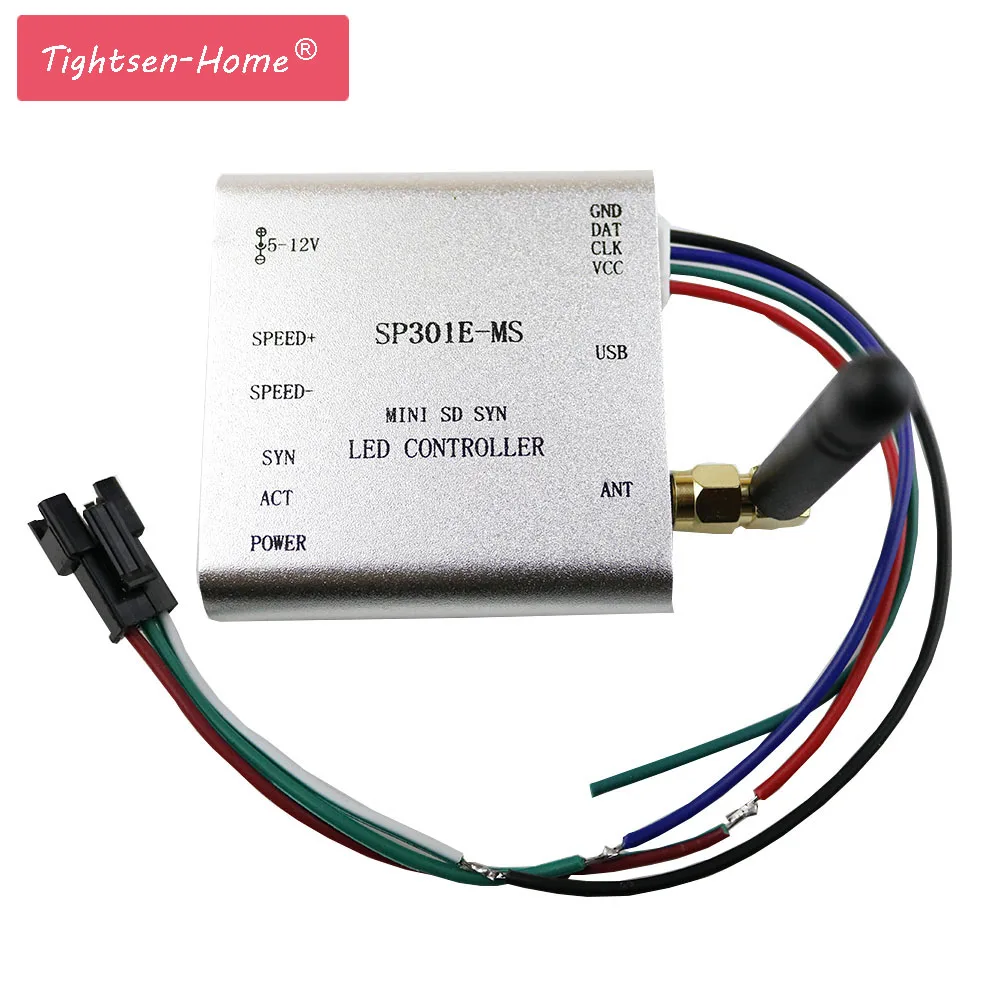 SP301E MS программируемый RF синхронный контроллер APA102 SK6812 WS2812B WS2811 SK9822 LED 2048 пикселей