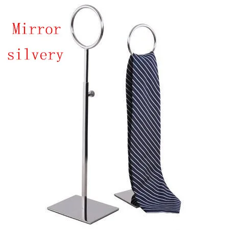 

Wholesale 10pcs Ring-shape stainless steel Necktie display rack Wraps Shawl Scarf handbag display stand holder