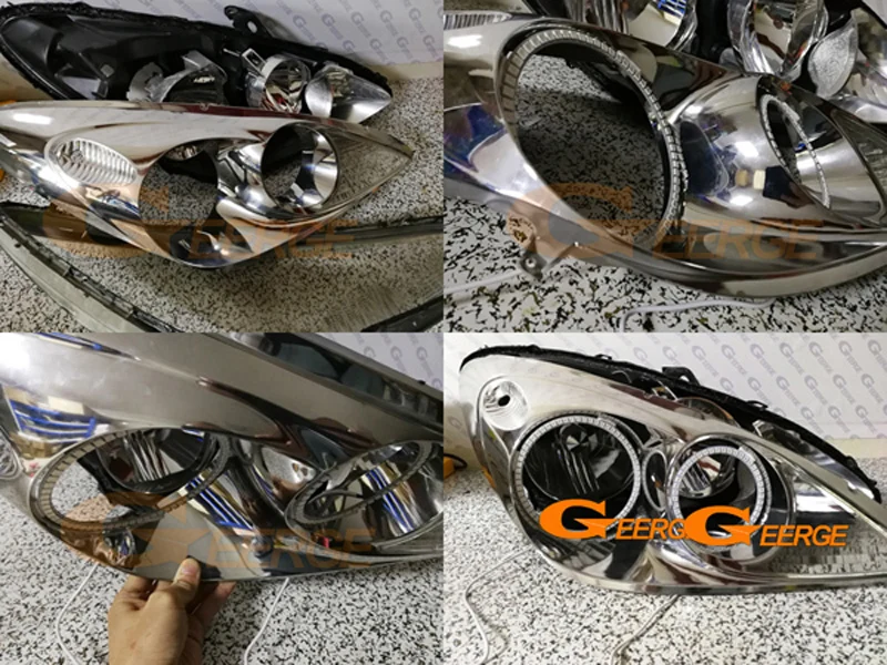 Для Toyota windom MCV30 2001 2002 2003 RF Bluetooth контроллер многоцветный ультра яркий RGB светодиодный ангельские глазки Halo Кольцо Комплект