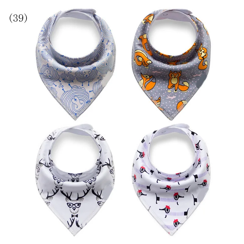 Детские нагрудники с красочным принтом милая хлопковая мягкая бандана