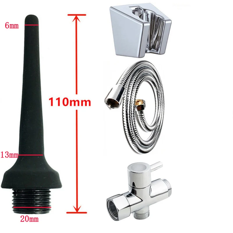 WETIPS силиконовые клизма анус Душ биде пера Анальный Портативный душ Grifo