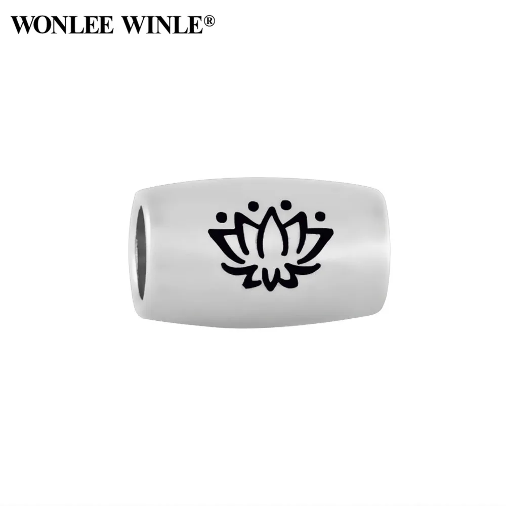 Wonlee Winle 316l цилиндрические узоры для йоги из нержавеющей стали религиозная вера