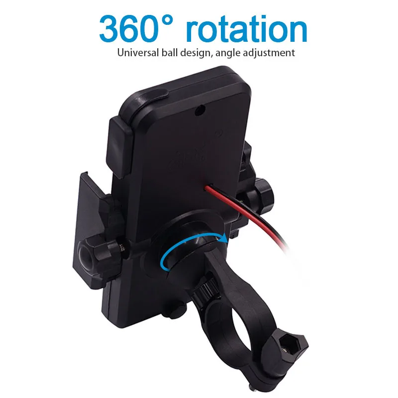 Беспроводной Перезаряжаемый мотоциклетный держатель для телефона Arvin зеркала