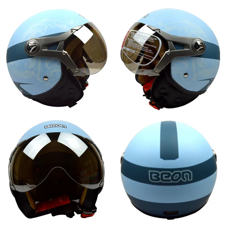 BEON 120, модный шлем, мотоциклетный шлем, половина лица, четыре сезона, casco moto beon, шлемы, capacete, полушлем, электрический велосипед