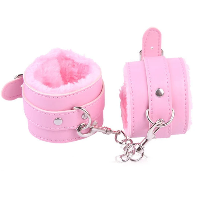 Секс игрушки для пар PU SM кожаное сексуальное нижнее белье бондажа наручники ног