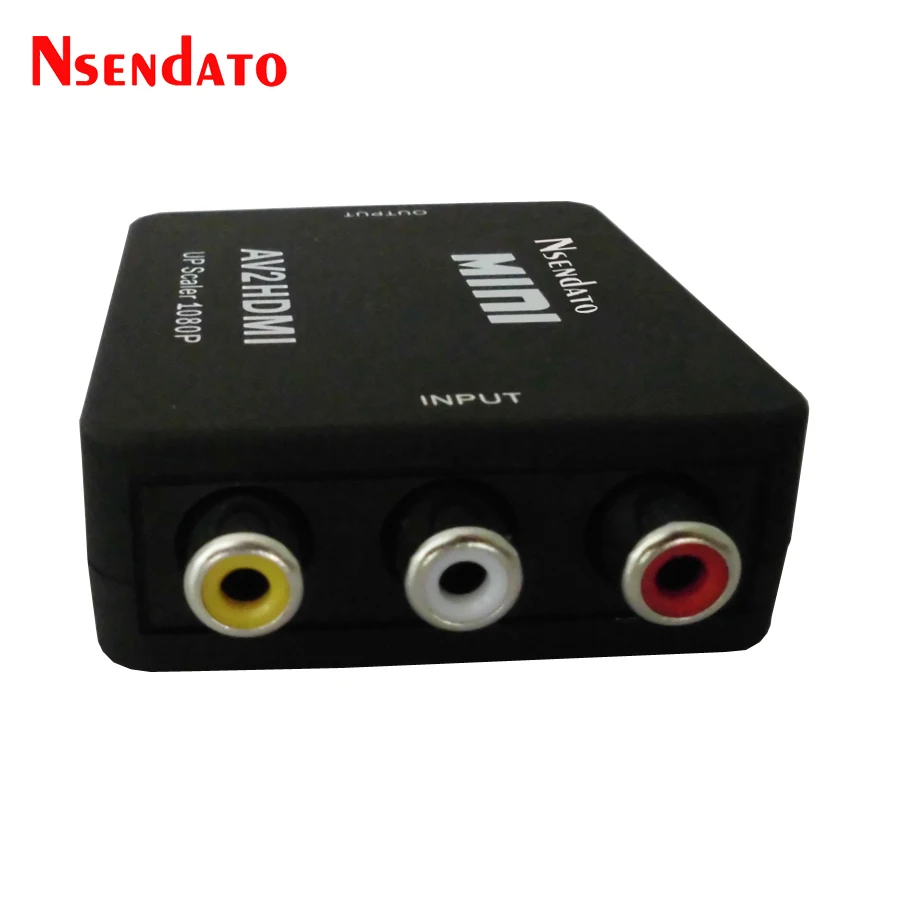 Мини RCA к HDMI Композитный Аудио Видео AV CVBS адаптер конвертер AV2HDMI L R HD видео