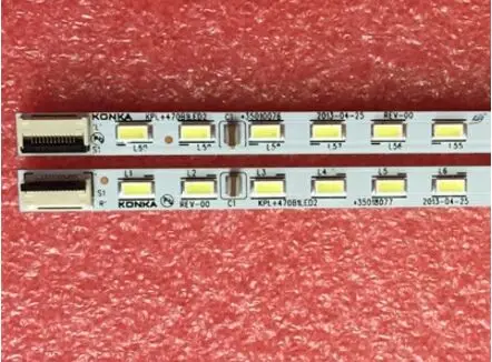 1pair x Original LED TV Backlight Strips for K-ONKA LED47R5500PDF KPL+470B1LED2 35018081 60-LEDs 525mm Aluminum plate | Освещение