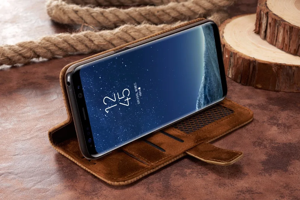 Ретро сетчатый PU кожаный чехол для samsung Galaxy S9 S8 Plus S7 Edge Note 8 note8 чехол для телефона мобильный чехол закрытый Магнитный откидной Чехол
