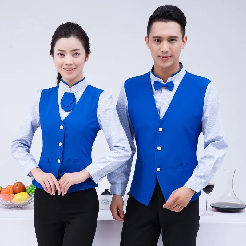 Кассира для отеля жилет униформа ресторана бара кейтеринга кафе рабочая одежда