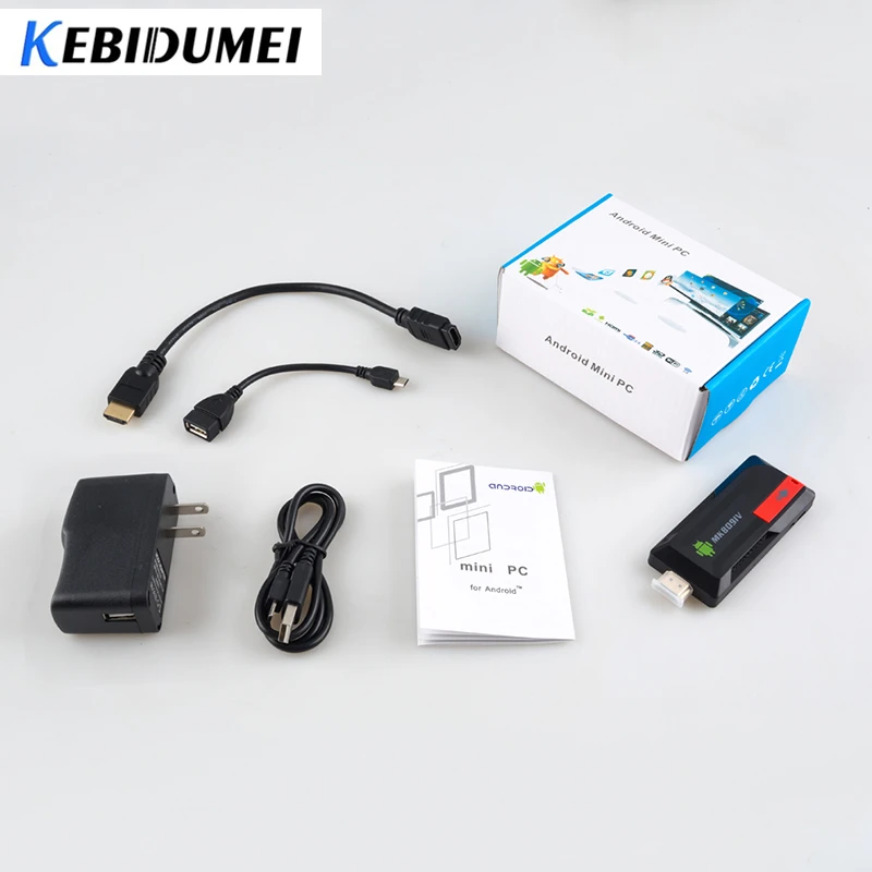 Kebidumei Bluetooth Smart ТВ коробка ТВ Беспроводной ключ WI-FI ТВ стикер для метаний в играх 2 ГБ 8 ГБ аудио конвертер MK809IV ЕС/США штекер для Android