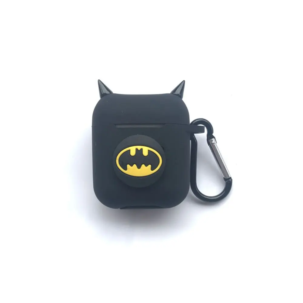 Силиконовый беспроводной чехол для наушников Marvel Super Hero, Bluetooth, защитный чехол для Airpods, аксессуары для Apple Airpods Char