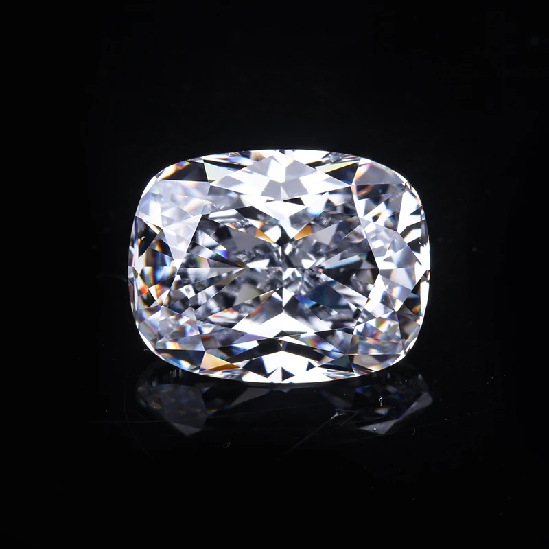 DEF цвет супер белый 12*16 мм измельченный лед форма подушки Moissanite 11 50 карат