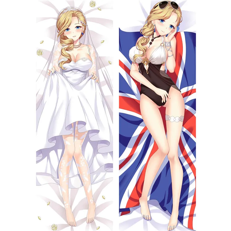 Капюшон аниме Подушка «Dakimakura» чехол военный корабль девушки обнимают Наволочки Чехол - Цвет: 811094