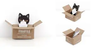 1 шт. наклейки с милыми кошками стикеры липкие Примечания бумажный кавайный