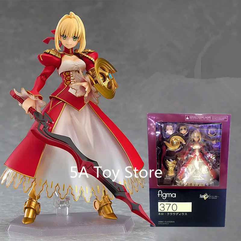 Аниме Fate EXTELLA Figma 370 Нерон Клавдий красный меч ПВХ фигурка Коллекционная модель
