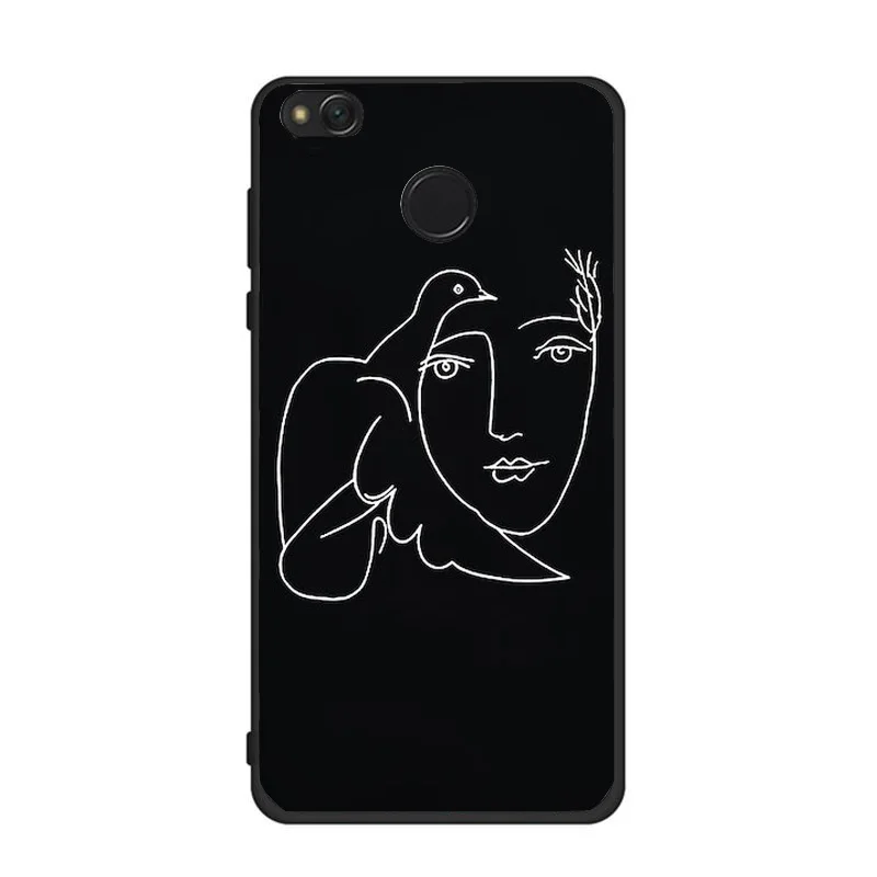 Силиконовый чехол Star Moon для Xio mi Red mi Note 5 Pro Note 4 5A, роскошный Художественный Черный чехол для телефона Xio mi Red mi 4X mi A1 5X Funda - Цвет: black