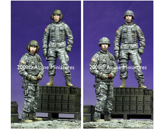 Масштаб 1/35 Неокрашенная фигурка из смолы современные американские танковые