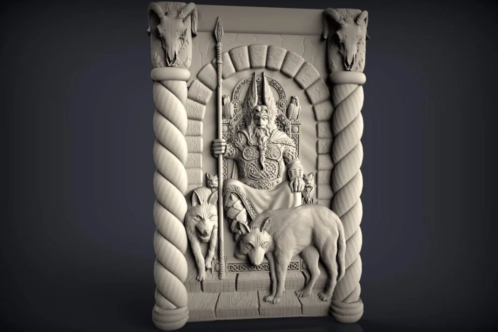 Модель 3d STL для фрезерного станка с ЧПУ гравировального рельефный Artcam Aspire Odin