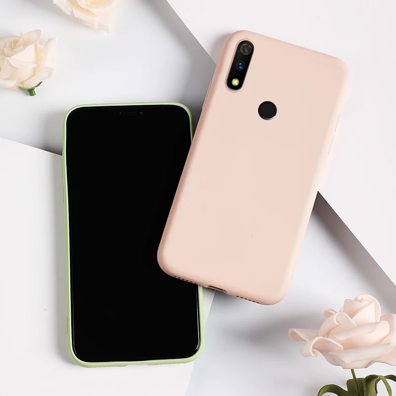 Для OPPO Realme 3 Pro жидкий силиконовый чехол для телефона X lite Realme3 Мягкий Силиконовый