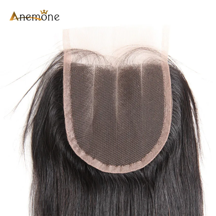 Anemone волосы remy 2 шт. или 3 бразильские прямые натуральные пучки с тремя бесплатными