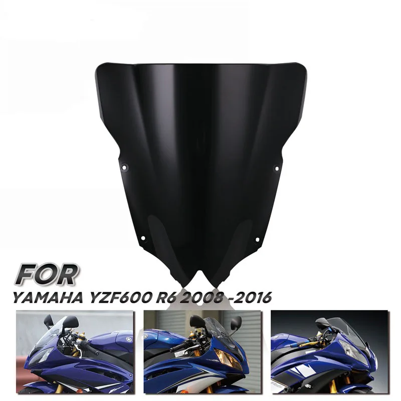 Лобовое стекло мотоцикла ветровое дефлектор двойной пузырь для Yamaha YZF R6 600 YZF-R6