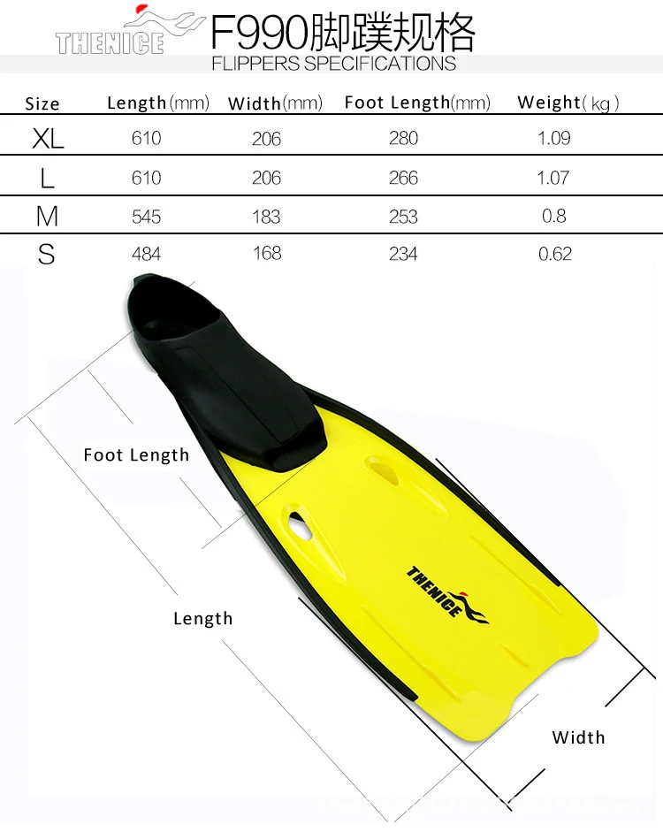 Силиконовые плавники для плавания взрослых профессиональная обувь подводное