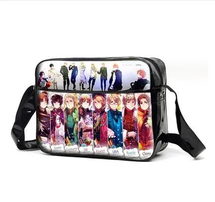Axis Powers Hetalia APH принт мультфильм косплей слинг пакет сумка на плечо сумка-мессенджер Студенческая школьная сумка унисекс
