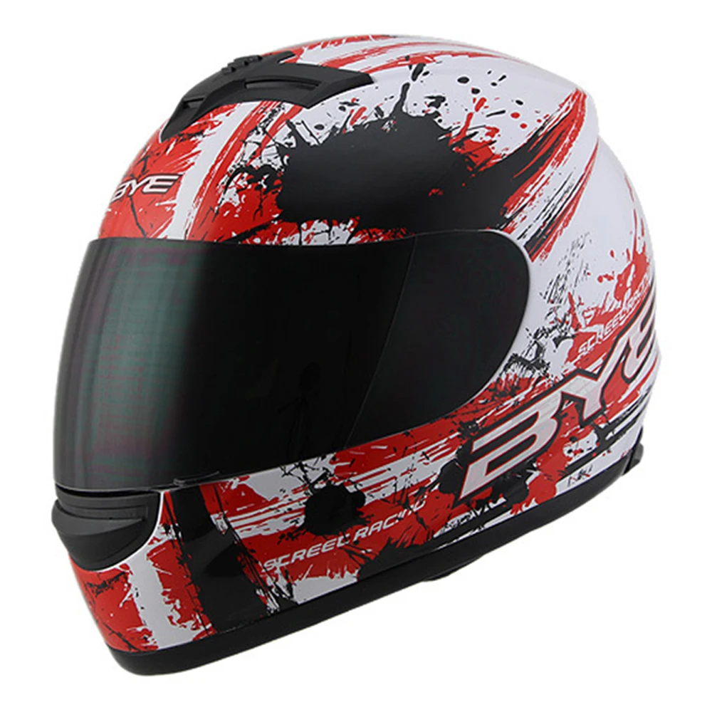 BYE шлем мотоциклетный Полнолицевой Capacete мотоциклетный шлем Moto cicleta Cascos Para Moto Racing Riding rbike шлемы - Цвет: SYT-616-10