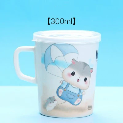 Hamster Прекрасный мультфильм животных дети воды Кубок защита падения Небьющийся безопасность бамбуковое волокно дети ребенок Молоко Фруктовый сок кружка - Цвет: Hamster