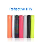 Бесплатная доставка, 1 лист, 25 см x 100 см, 10 дюймов x 40 дюймов, цветная Светоотражающая Термотрансферная виниловая Футболка с принтом