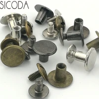 sicoda 420pcs alloy screw for leather belt diy cross screw belt head screw luggage accessories bag screw garment trimmings