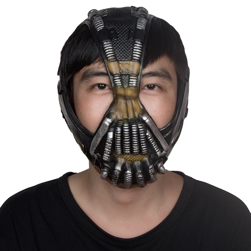 Cos Bane маски Бэтмена фильм косплей реквизит Темный рыцарь латексная маска полноголовая дышащая для Хэллоуина