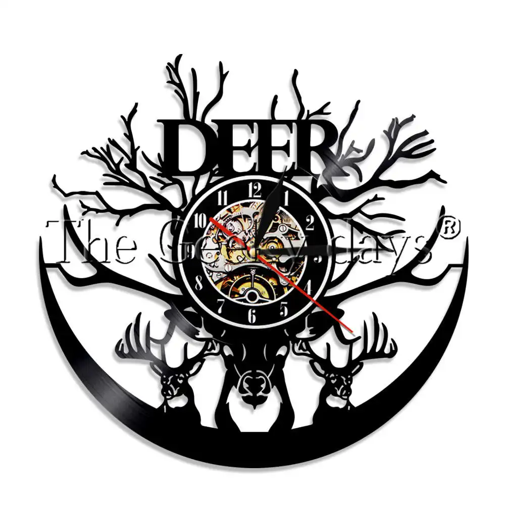 Голова оленя в виде оленьих рогов и Животные светодиодный светильник виниловых