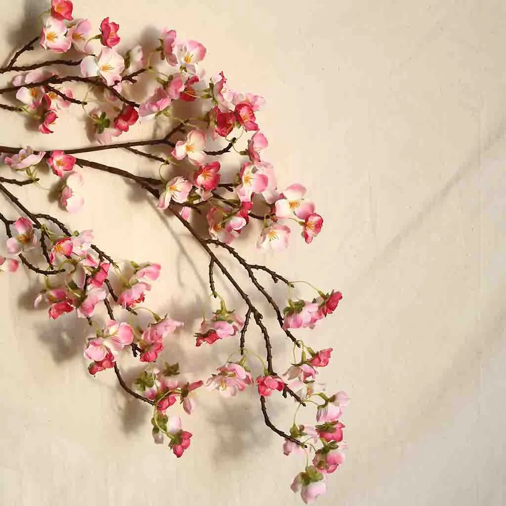 Artificial Cherry Peach Blossom Fake Silk Flower Home Wedding Party Floral Decor Garden High Quality Flowers DIY | Дом и сад